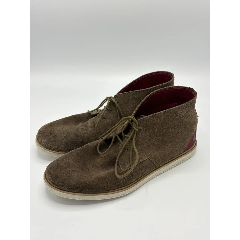 Volcom Suede Chukka Boots Shoes Mens Size 12 Brown Skate Skater‎ Punk